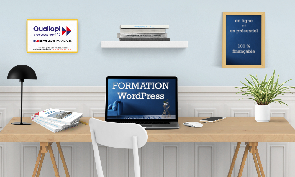 bureau-portable Création et gestion d'un site Internet WordPress 1